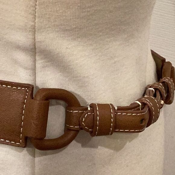 Talbots Equestrian Brown Split Leather Belt Size Small - Picture 7 of 12
